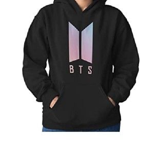 NWT BTS Love Yourself Her Hoodie/ Sweatshirt Black Sz L